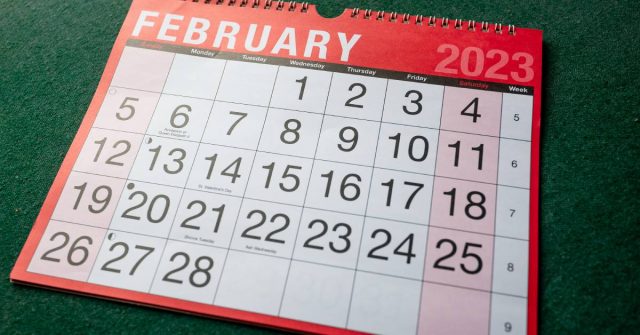 koledar poročanja za februar 2023